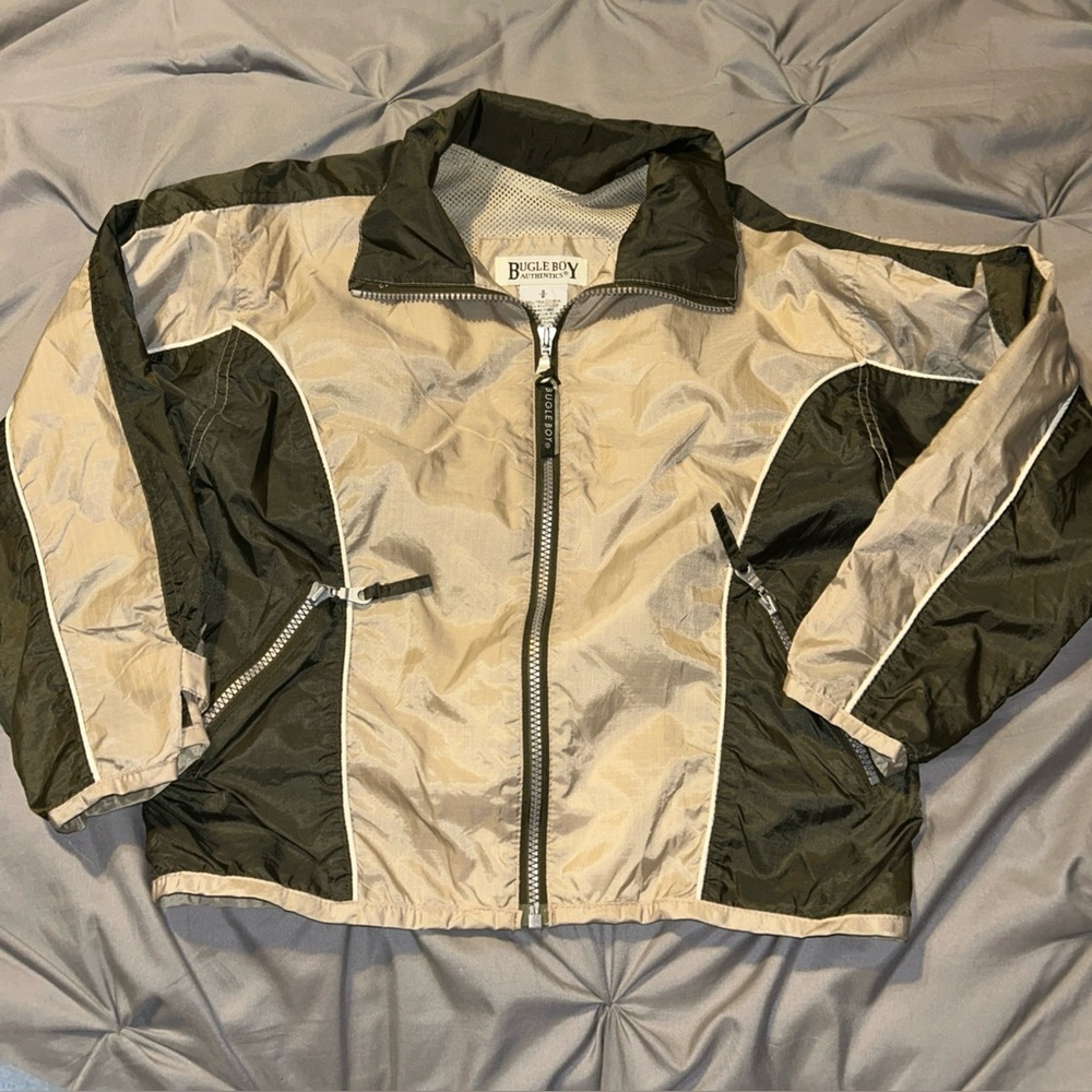 VTG 80's 90's‎ Bugle Boy Windbreaker Jacket Jogging Nylon Kids S8 Track Jacket